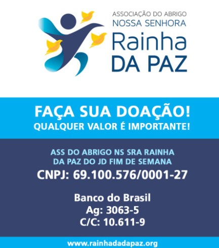 Dados de pagamento da Associação do Abrigo Nossa Senhora Rainha da Paz